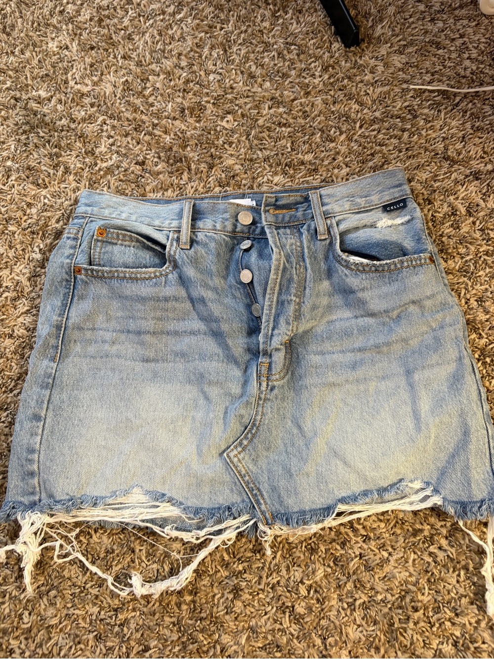 Cello Jean Skirt